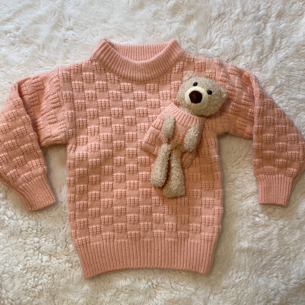 New sweater with a teddy bear